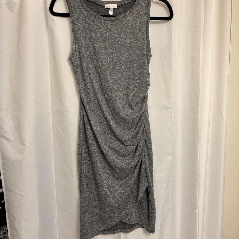 Leith Charcoal Asymmetrical Dress